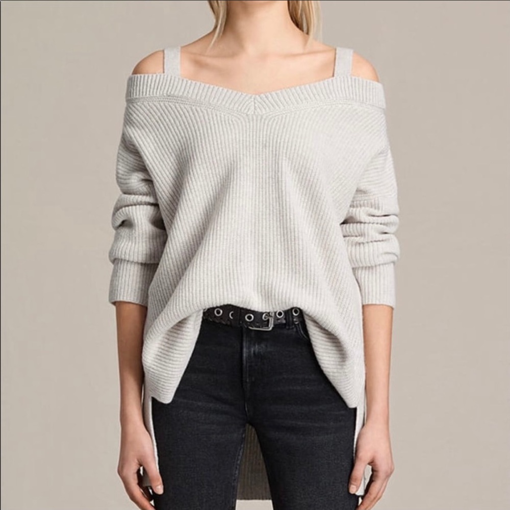 Like new allsaints dasha v neck sweater Size S S1